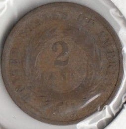 USA 2 cents 1867 KM-94 ( 1-1+ )