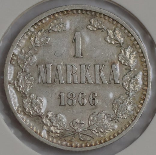 1 Markka 1866 ( 1-1+ )