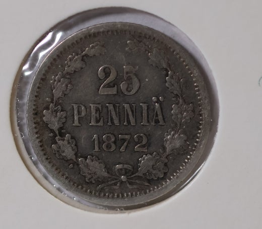 25 Penni&auml; 1872 ( 1-1+ )