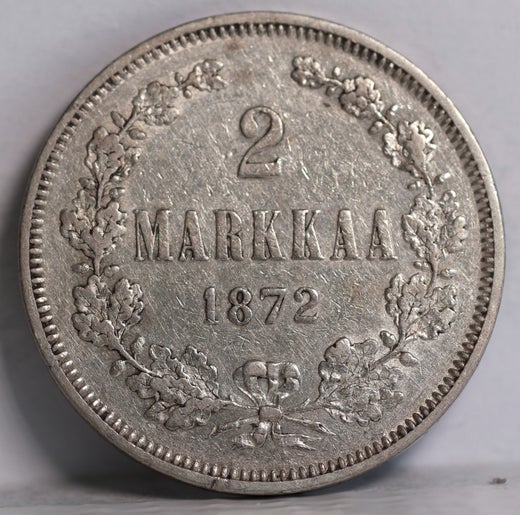 2 Markkaa 1872 ( 1+ )