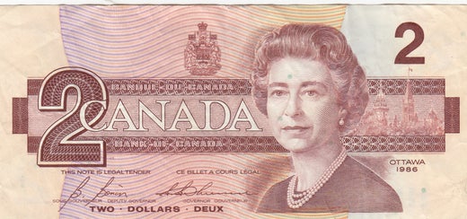 Kanada 2 dollars 1986 P-94c ( 1-1+ )