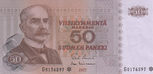 50 Markkaa 1977 G0176897* ( 1+-01 ) Uus - Lin