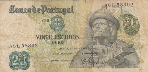 Portugali 20 Escudos 1971 P-173 ( 1 )